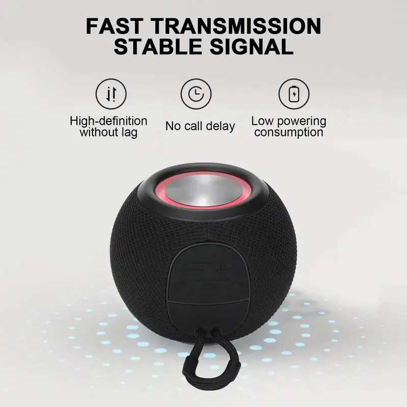 Outdoor Portable Speaker Handheld Wireless Speaker Audio Player With Colorful Light FM Radio USB For Picnic Camping Kitchen - Image 5